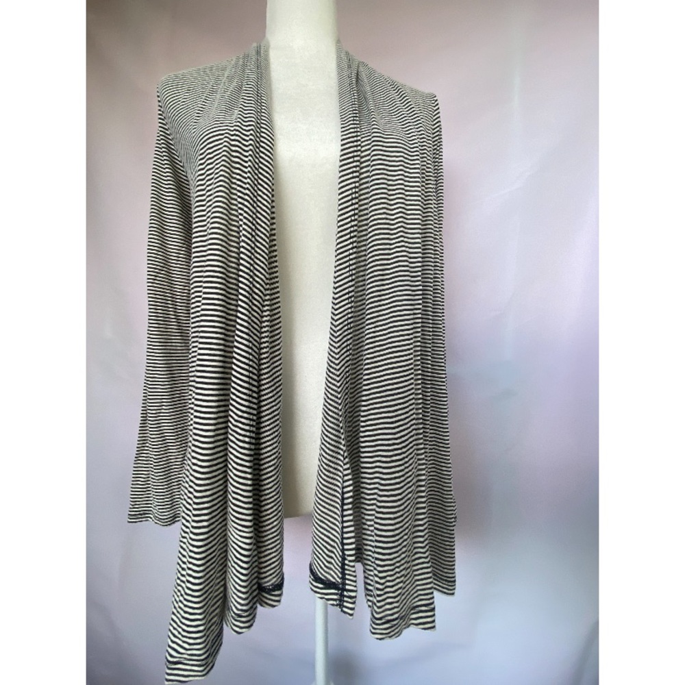 Navy Striped Cardigan NWOT